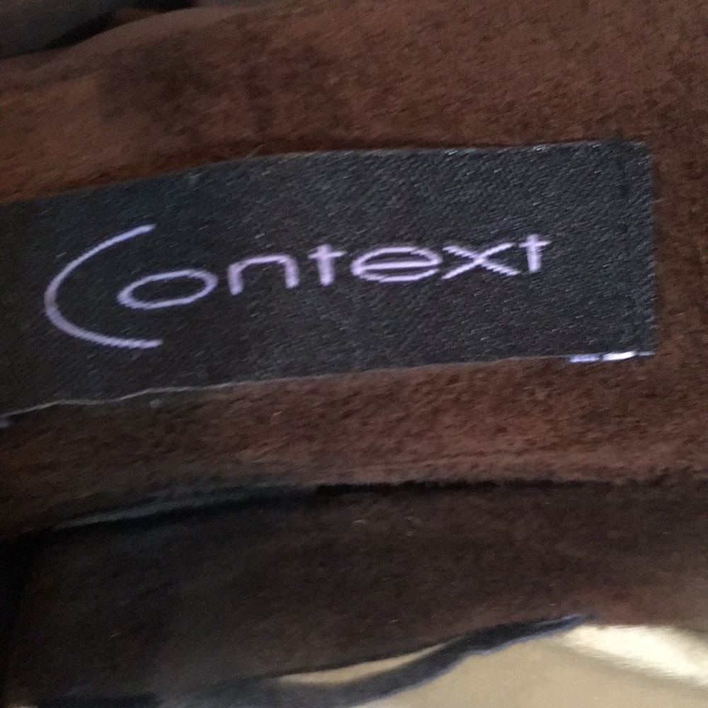 Context Women's Dark Brown Suede Button-Up Jacket - Picture 8 of 8